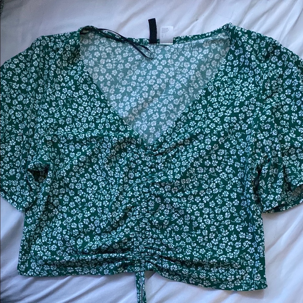 Floral Green Women's Top from h&m